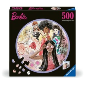 Puzzle cerc Barbie 500 piese